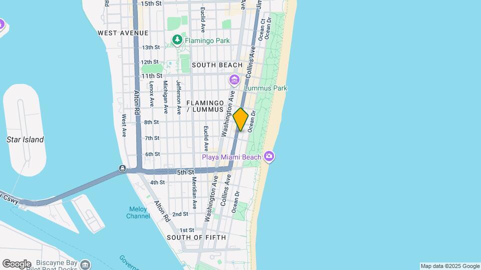 713 Collins Ave Mapa y Detalles de la Ubicación