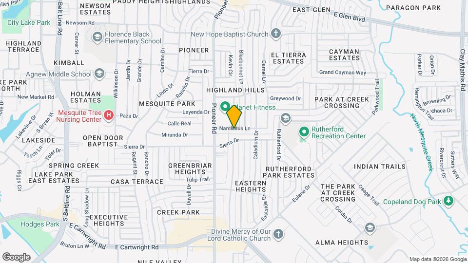 1238 Narcissus Ln Map and Location Details
