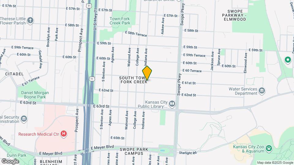 6113 Indiana Ave Map and Location Details