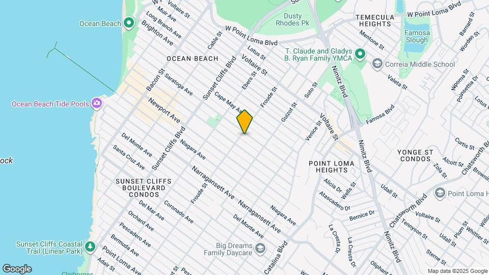 4585 Saratoga Ave Map and Location Details