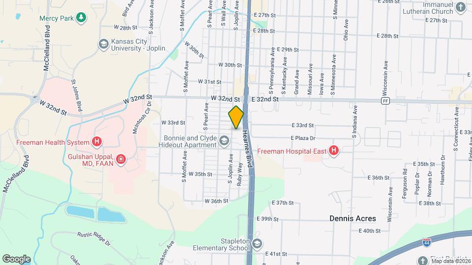 3317 S Joplin Ave Map and Location Details