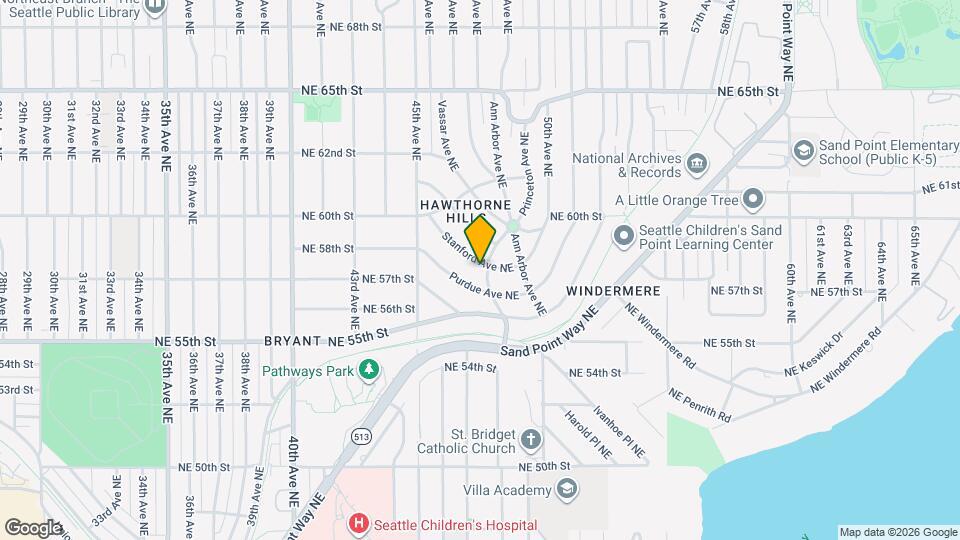 5615 Princeton Ave NE Map and Location Details