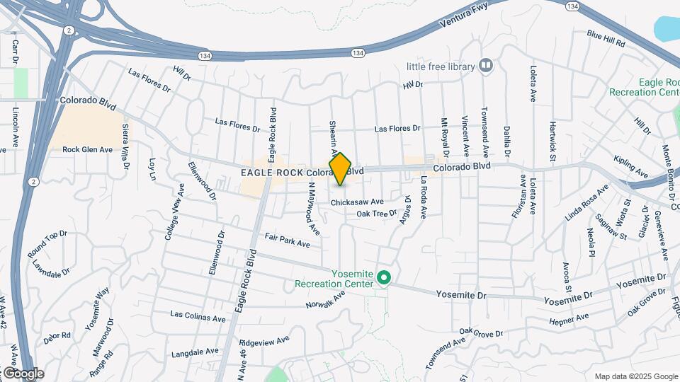 5069 Glen Iris Ave Map and Location Details
