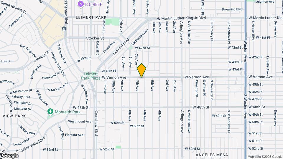 2810 W Vernon Ave Map and Location Details