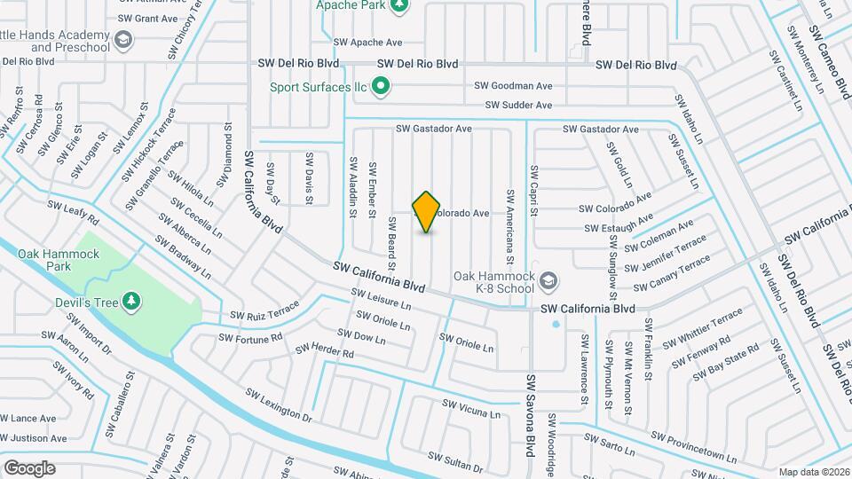 2026 SW Cranberry St Map and Location Details