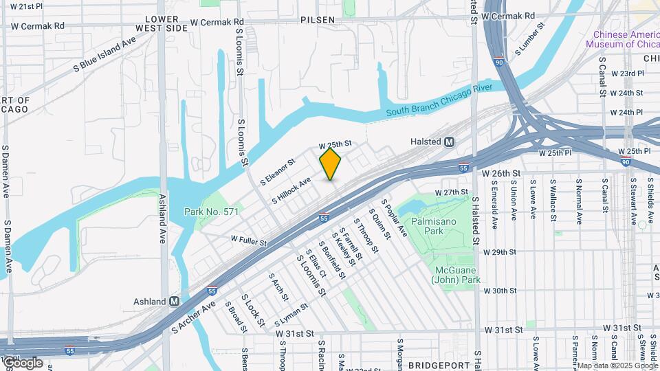 2626 S Throop St Map and Location Details