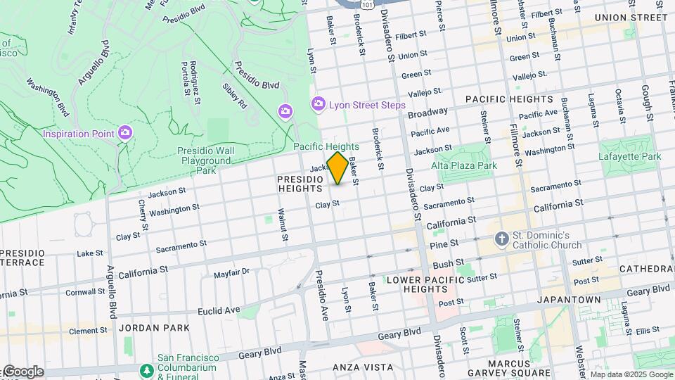 3169 Washington St Map and Location Details