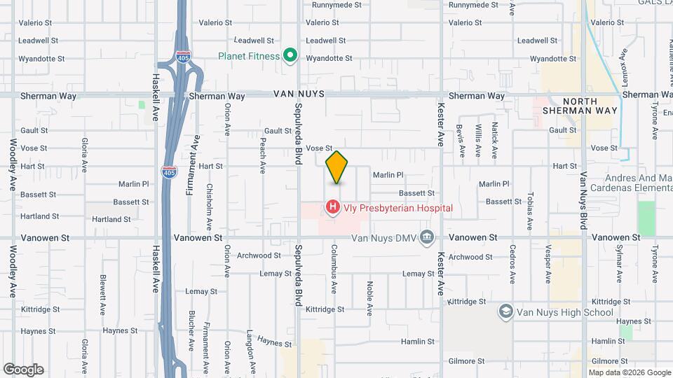 6923 Columbus Ave Mapa y Detalles de la Ubicación