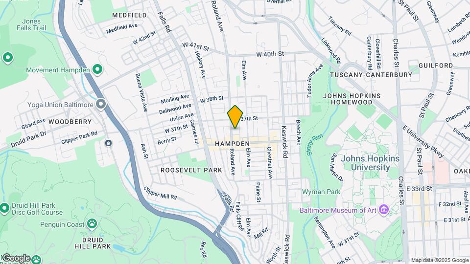 3621 Roland Ave, Unit 3 Map and Location Details