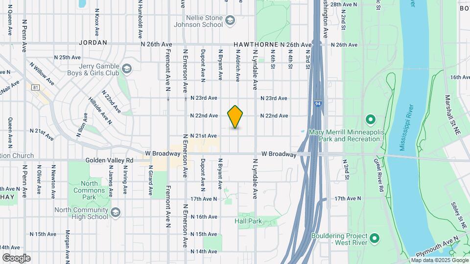 2105 N Aldrich Ave Map and Location Details