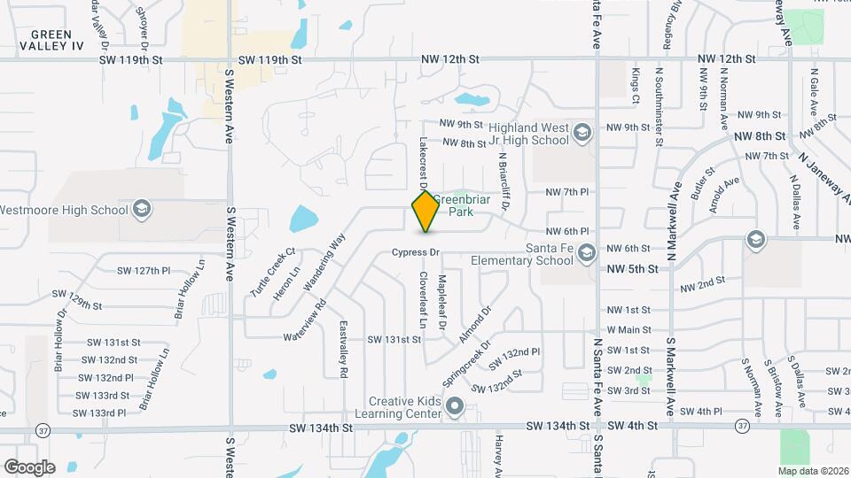 1368 Cedarbrook Ln Map and Location Details