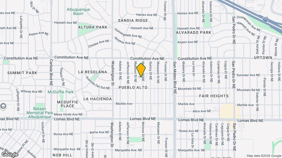 825 Monroe St NE Map and Location Details