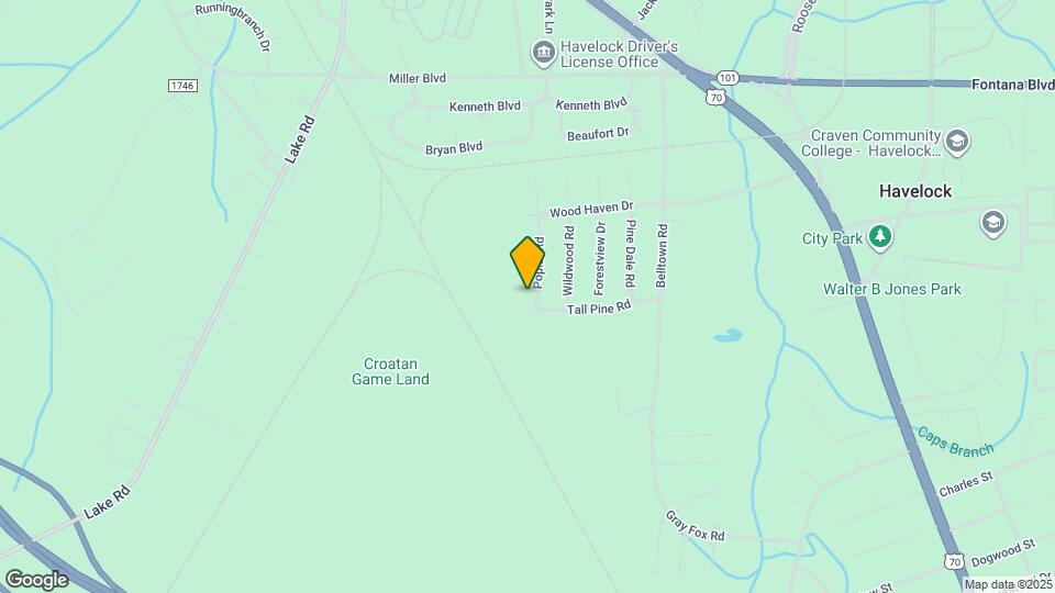 222 Poplar Rd Map and Location Details