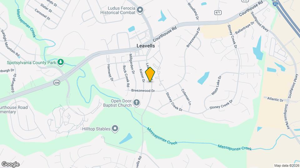 10408 Leavells Rd Map and Location Details