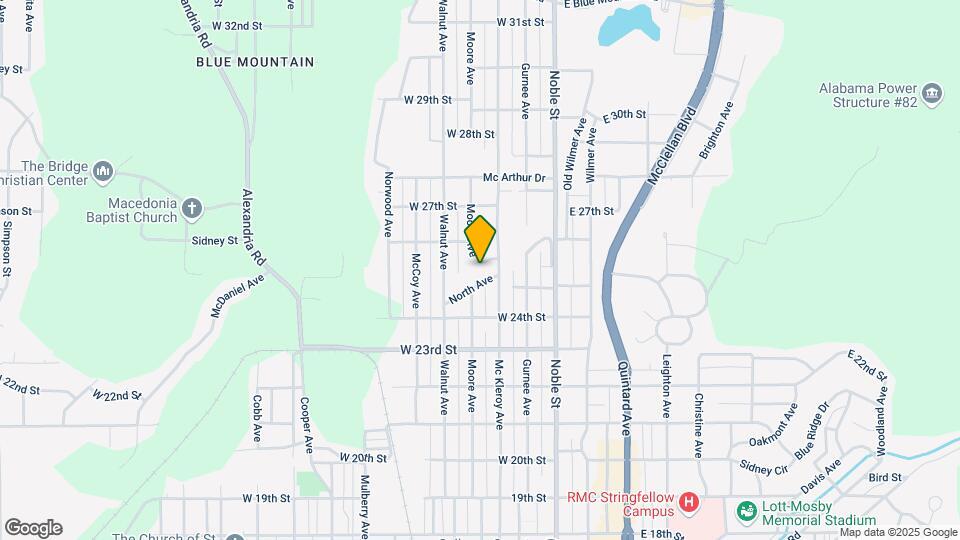 2502 Moore Ave Map and Location Details