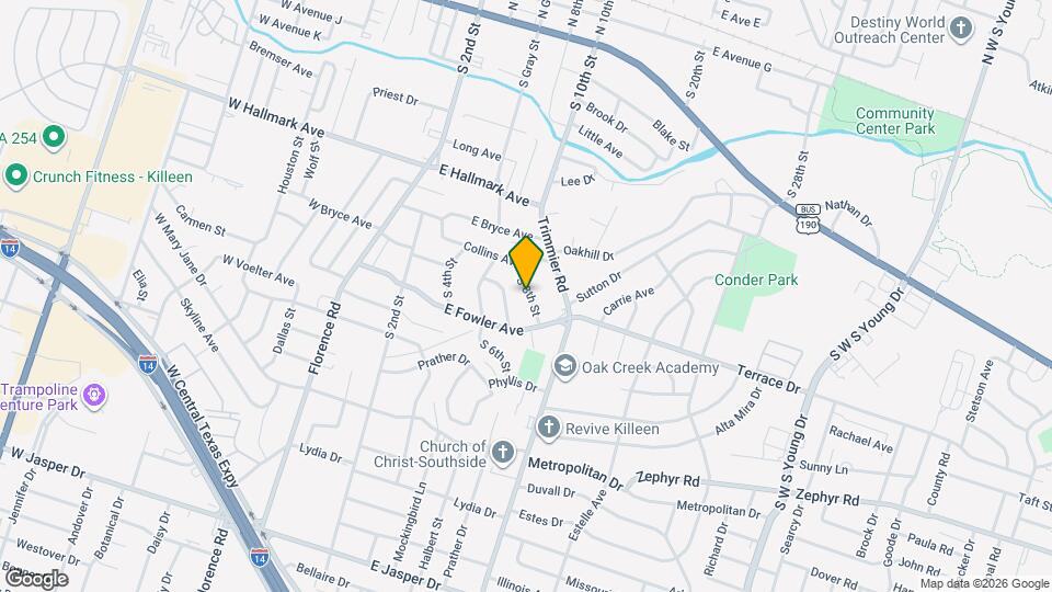 915 S 8th St Map and Location Details