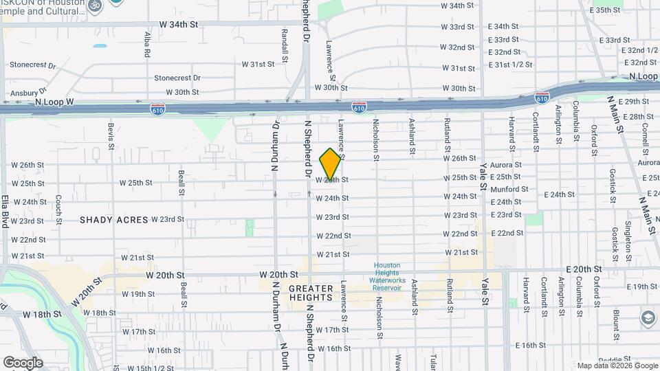 616 W 25th St Map and Location Details