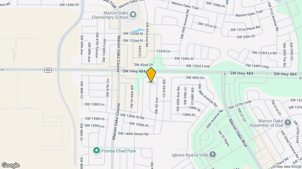 13640 SW 42nd Court Rd Map and Location Details