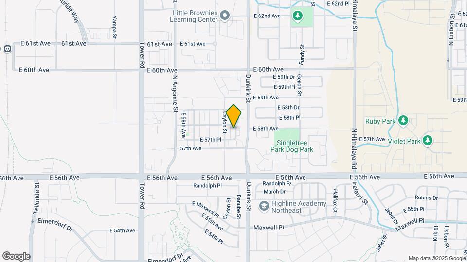 5775 Danube St Map and Location Details