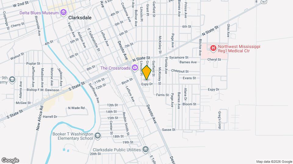 1113 Espy Dr Map and Location Details