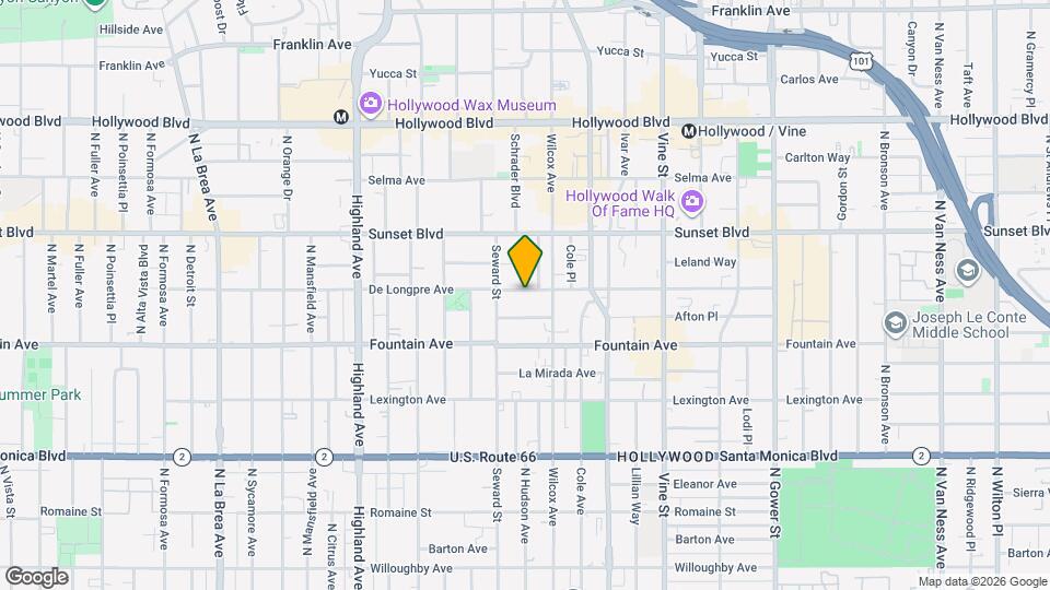 6544 De Longpre Ave Map and Location Details