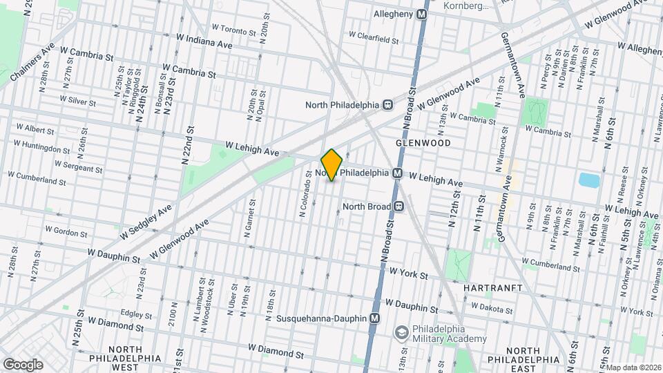 2620 N Bancroft St Map and Location Details