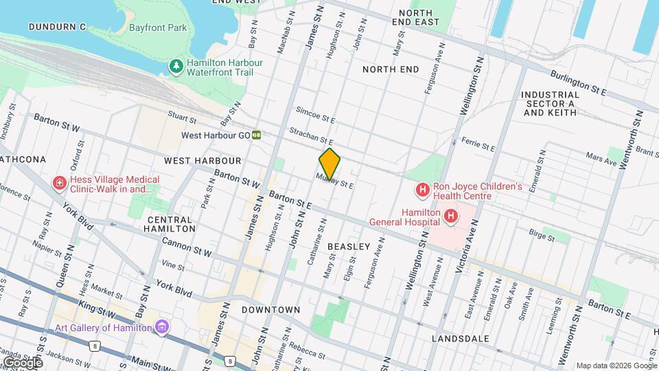 305 Catharine St N, Unit 2 Map and Location Details
