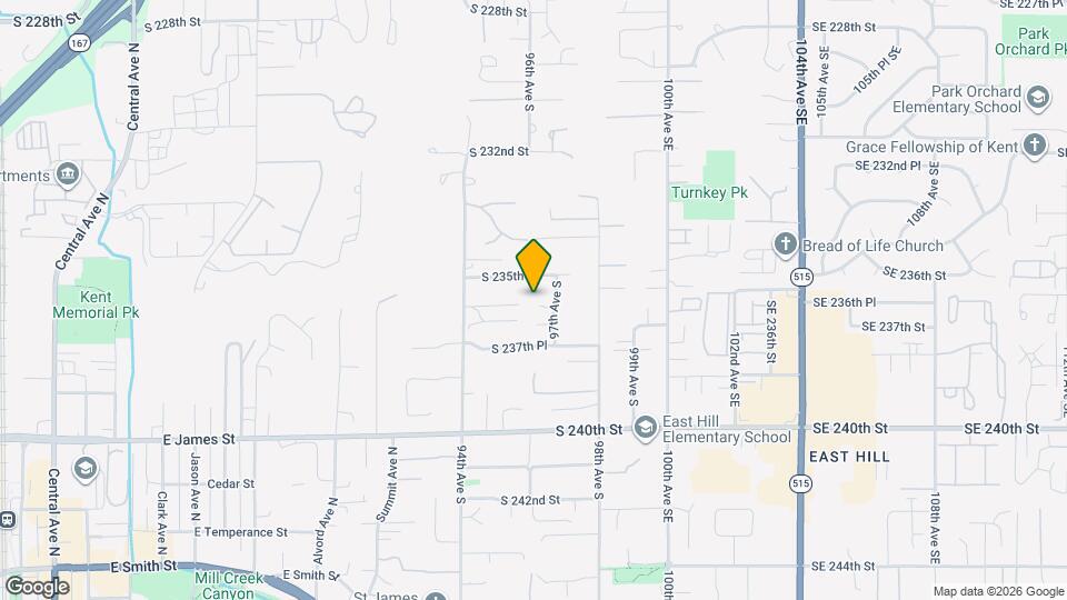 9604 S 236th Pl Map and Location Details