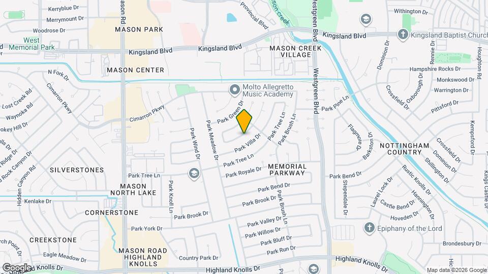 21323 Park Wick Ln Map and Location Details