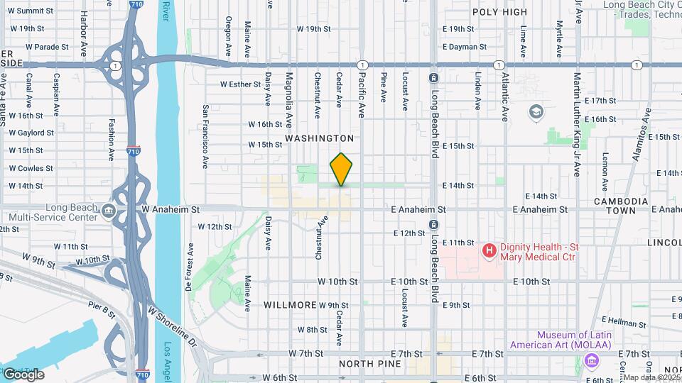 1350 Cedar Ave Map and Location Details