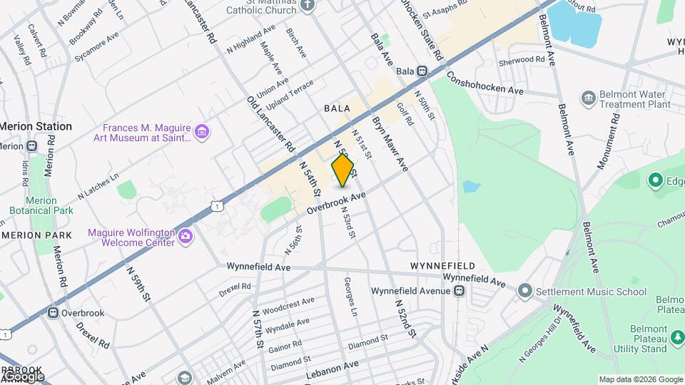 5209 Overbrook Ave Map and Location Details