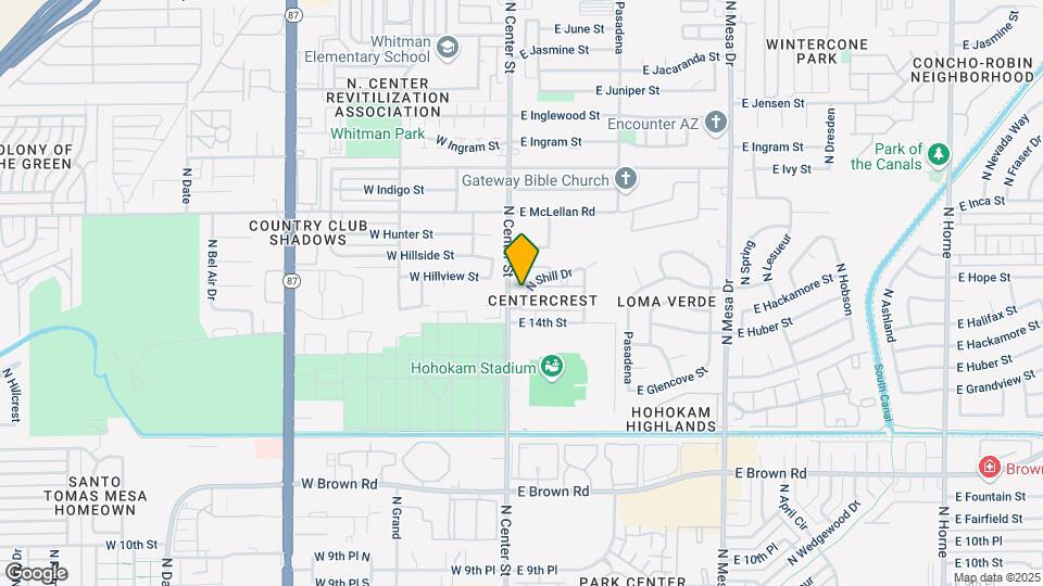 1436-1438 N Shill Dr Map and Location Details