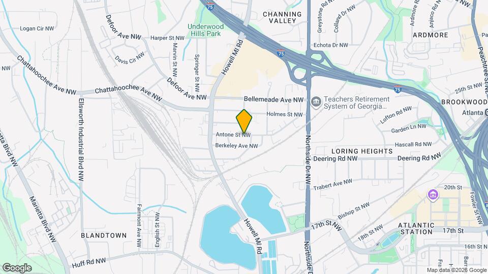 758 Antone St NW Mapa y Detalles de la Ubicación