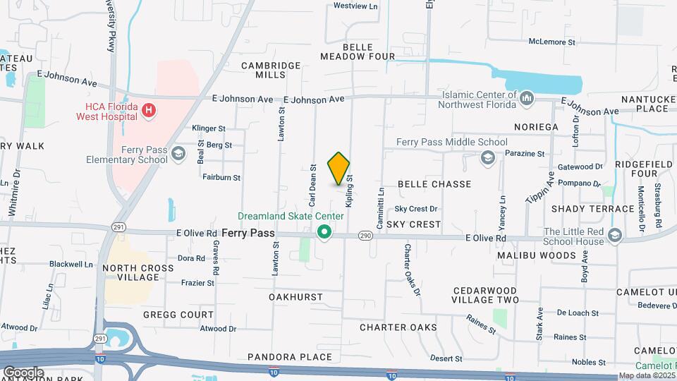8205 Kipling St, Pensacola, FL 32514 Map and Location Details