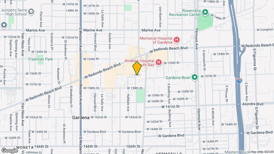 15702 Brighton Ave Map and Location Details