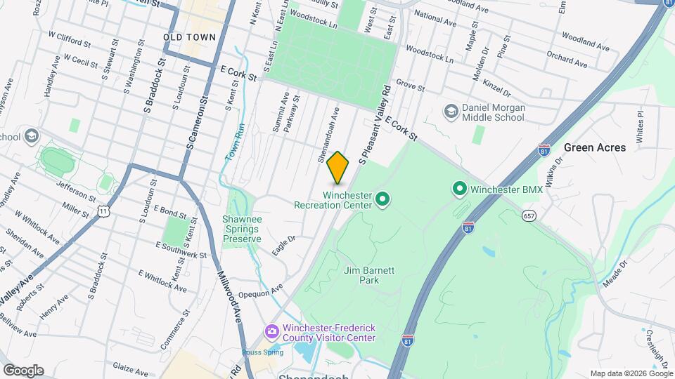 352 Opequon Ave Mapa y Detalles de la Ubicación