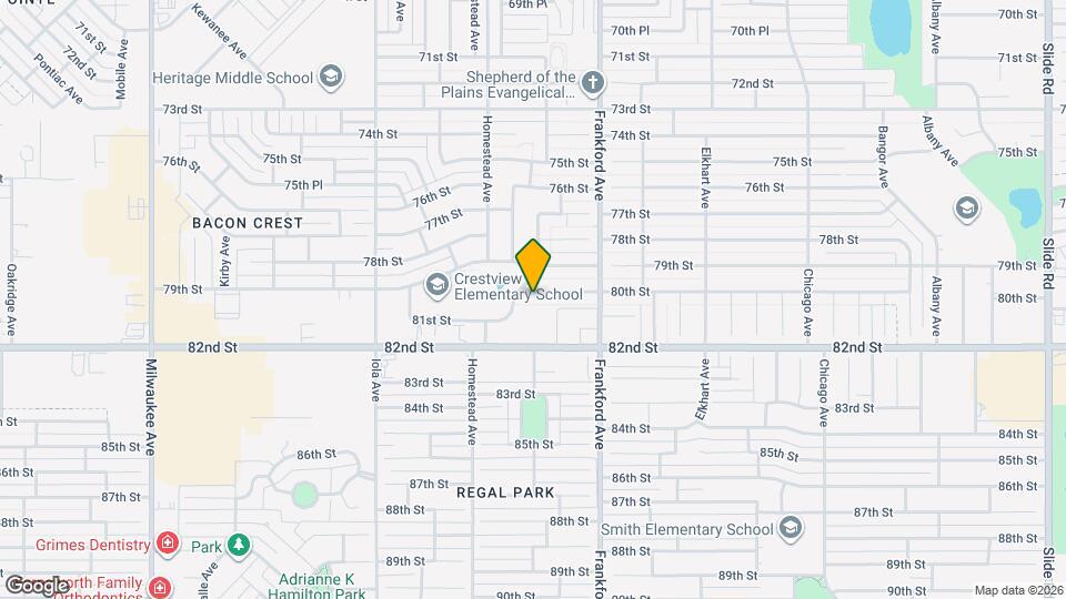 5821 80th St Map and Location Details