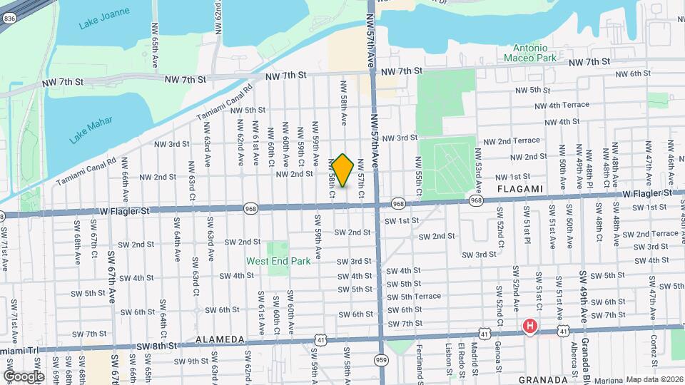 40 NW 58th Ave Map and Location Details