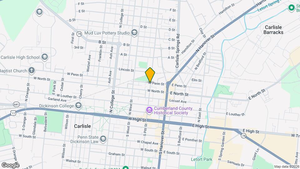 230 N Pitt St Map and Location Details