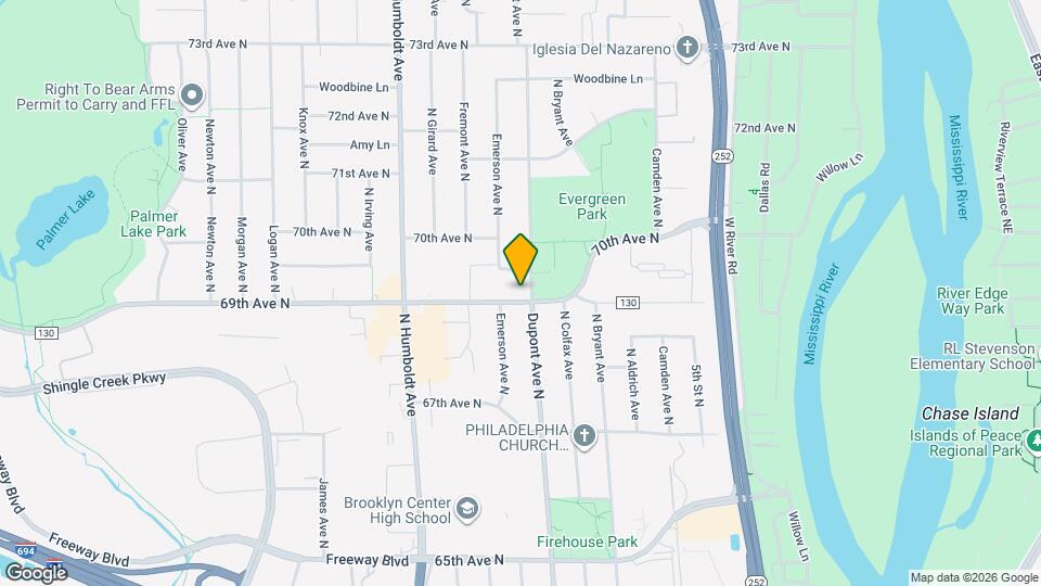 1100 69th Ave N Map and Location Details