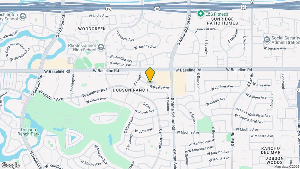 1366 W Keats Ave Map and Location Details