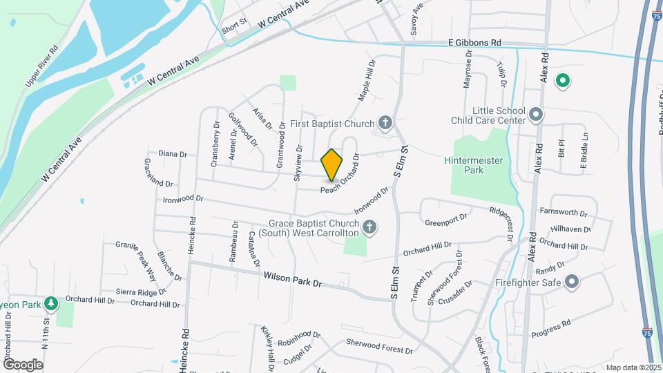 705 Peach Orchard Dr Map and Location Details