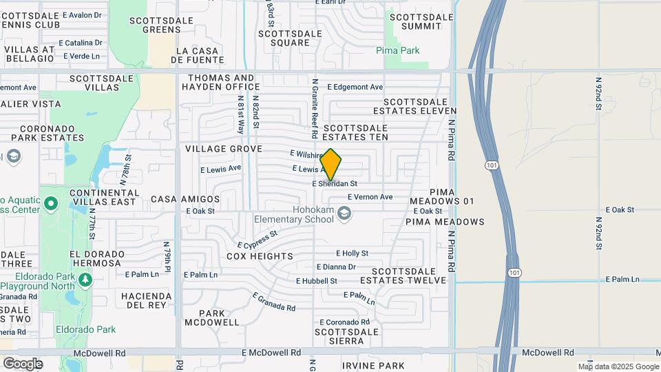 8419 E Sheridan St Map and Location Details