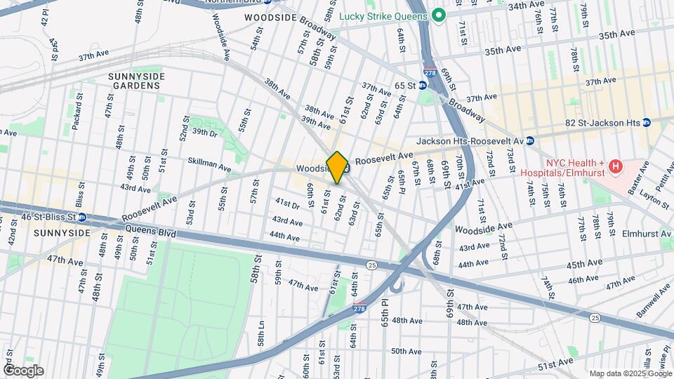 61-20 Woodside Ave-Unit -4FL Map and Location Details