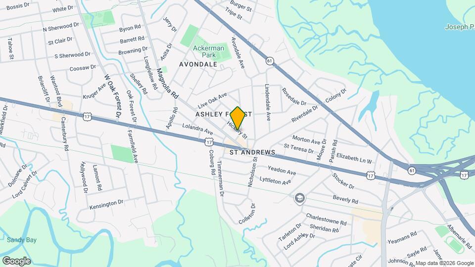 102 Hickory St Mapa y Detalles de la Ubicación