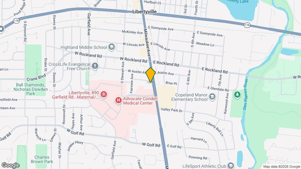 705 S Milwaukee Ave Map and Location Details