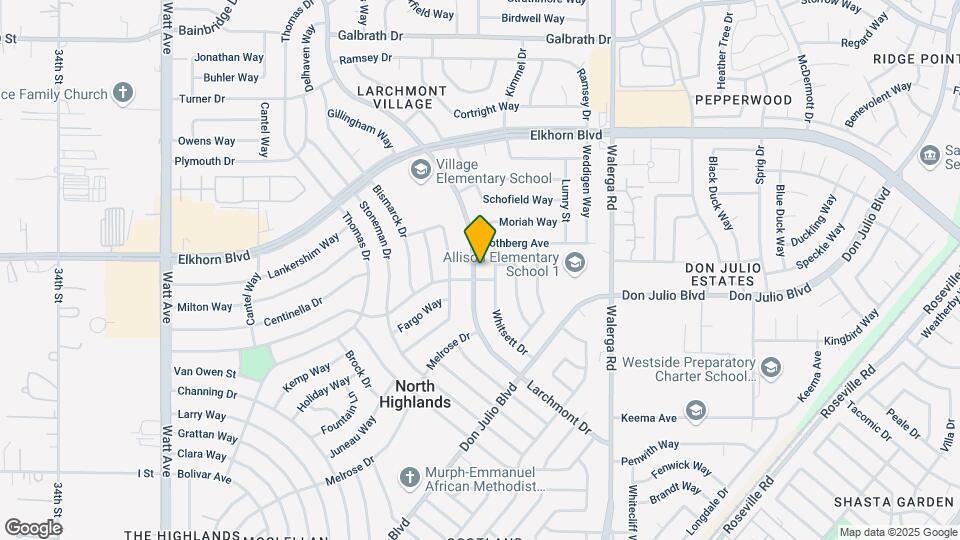 6704 Larchmont Dr Map and Location Details