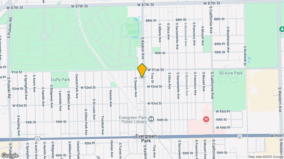 9126 S Kedzie Ave Mapa y Detalles de la Ubicación