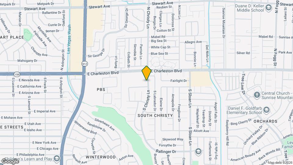 1221 S Christy Ln Mapa y Detalles de la Ubicación