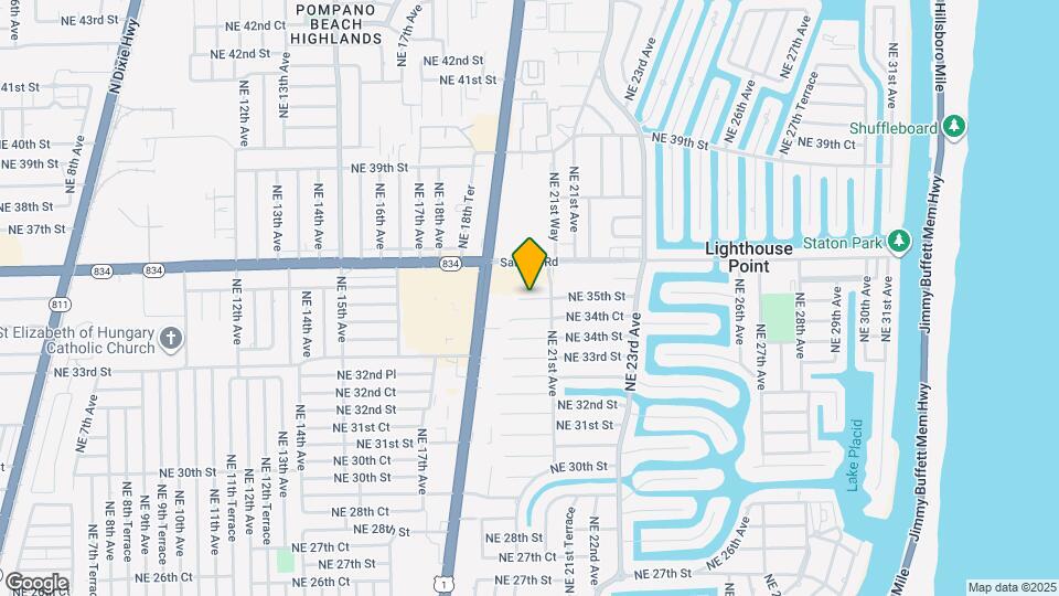 1972 NE 35th St, Unit Efficiency Map and Location Details